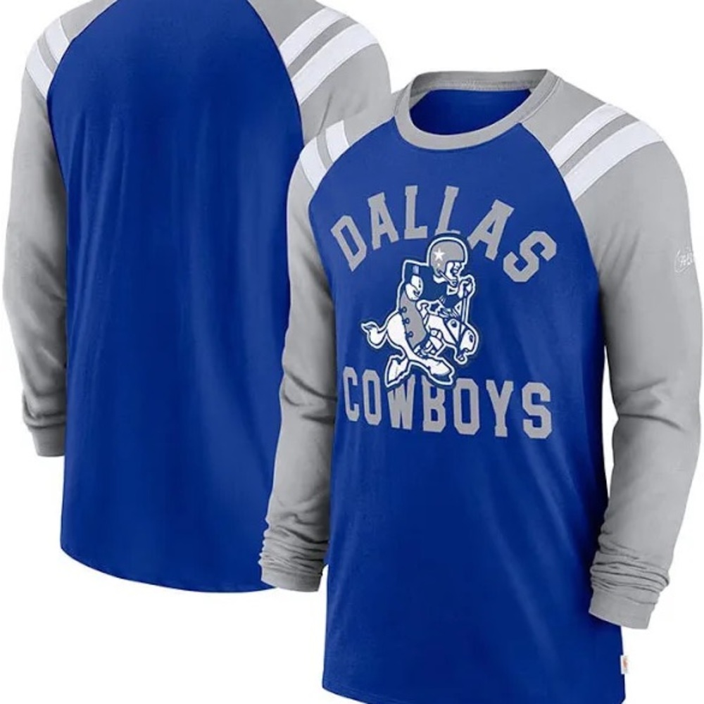 Nike Dallas Cowboys Classic Arc Long Sleeve T-Shirt, Men’s Size Large